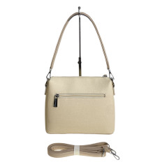 На фото 2 - Женская сумка из искусственной кожи, цвет молочный