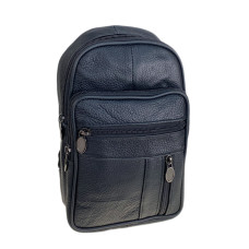 На фото 1 - Сумка мужская через плечо из натуральной кожи, цвет черный На фото 1 - Сумка мужская через плечо из натуральной кожи, цвет черный