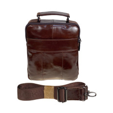 На фото 2 - Сумка мужская из натуральной кожи, цвет коричневый На фото 2 - Сумка мужская из натуральной кожи, цвет коричневый