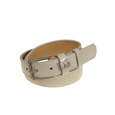 На фото 1 -  Ремень женский из искусственной кожи, цвет  светло бежевый