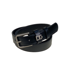 На фото 1 -  Ремень женский из искусственной кожи, цвет  черный