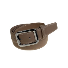 На фото 1 - Ремень женский из натуральной кожи, цвет коричневый