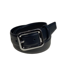 На фото 1 - Ремень женский из натуральной кожи, цвет черный