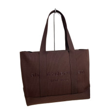 На фото 1 - Женская сумка из текстиля, цвет кофе На фото 1 - Женская сумка из текстиля, цвет кофе