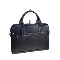 На фото 2 - Сумка портфель для документов из искусственной кожи, цвет черный