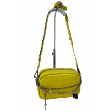 На фото 1 - Сумочка кросс-боди из натуральной кожи, цвет желтый На фото 1 - Сумочка кросс-боди из натуральной кожи, цвет желтый