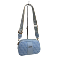 На фото 1 - Женская сумка из искусственной кожи, цвет  голубой