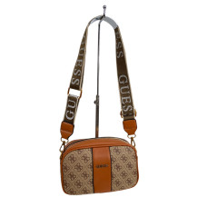 На фото 1 - Женская сумка из искусственной кожи, цвет  коричневый