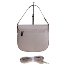 На фото 2 - Женская сумка из искусственной кожи, цвет светло бежевый