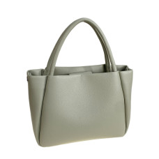 На фото 1 - Женская сумка из искусственной кожи, цвет оливковый На фото 1 - Женская сумка из искусственной кожи, цвет оливковый