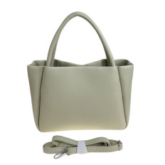 На фото 2 - Женская сумка из искусственной кожи, цвет оливковый На фото 2 - Женская сумка из искусственной кожи, цвет оливковый