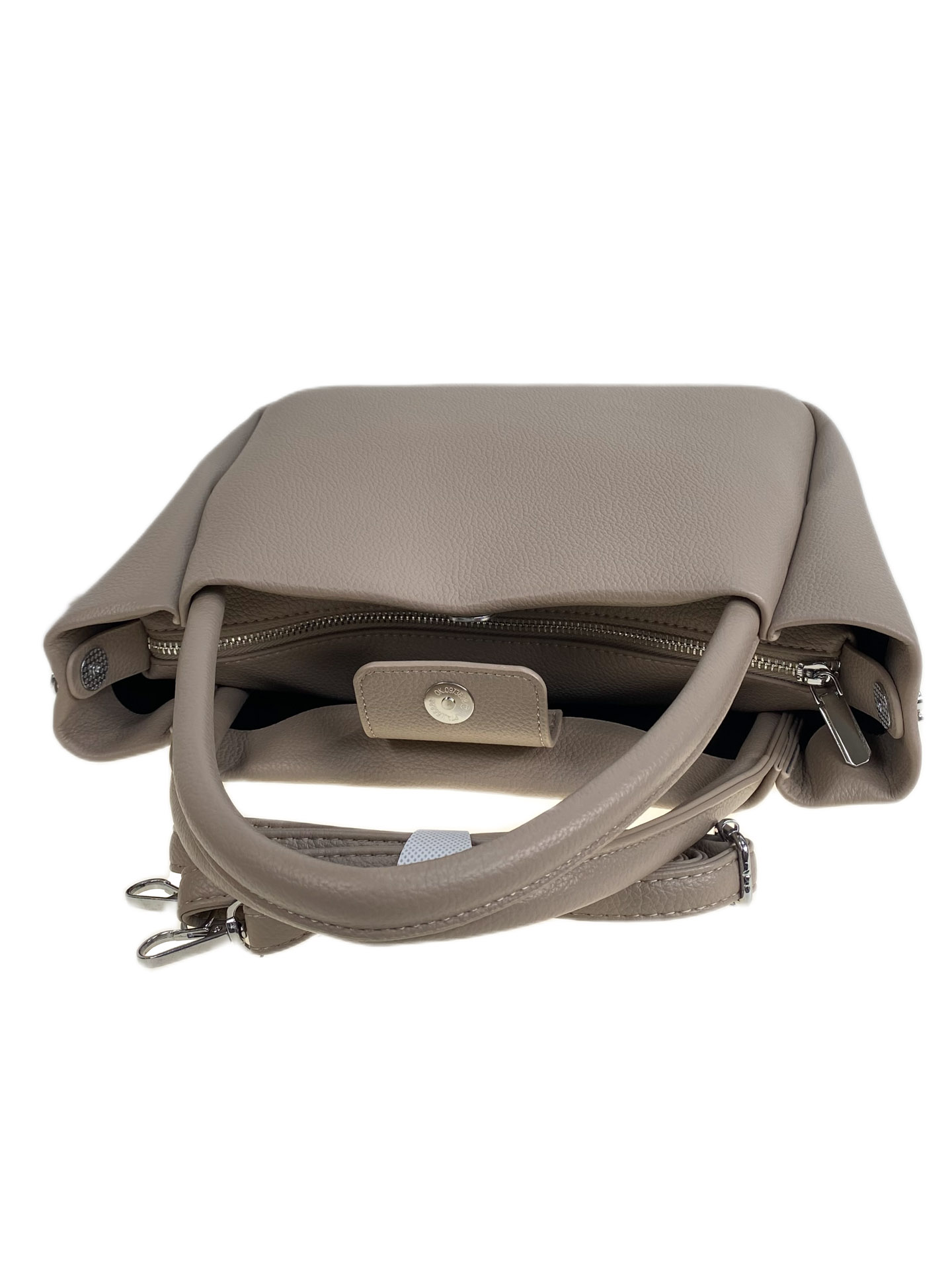 На фото 2 - Женская сумка из искусственной кожи, цвет светло коричневый