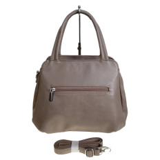 На фото 2 - Женская сумка из искусственной кожи, цвет пыльная роза