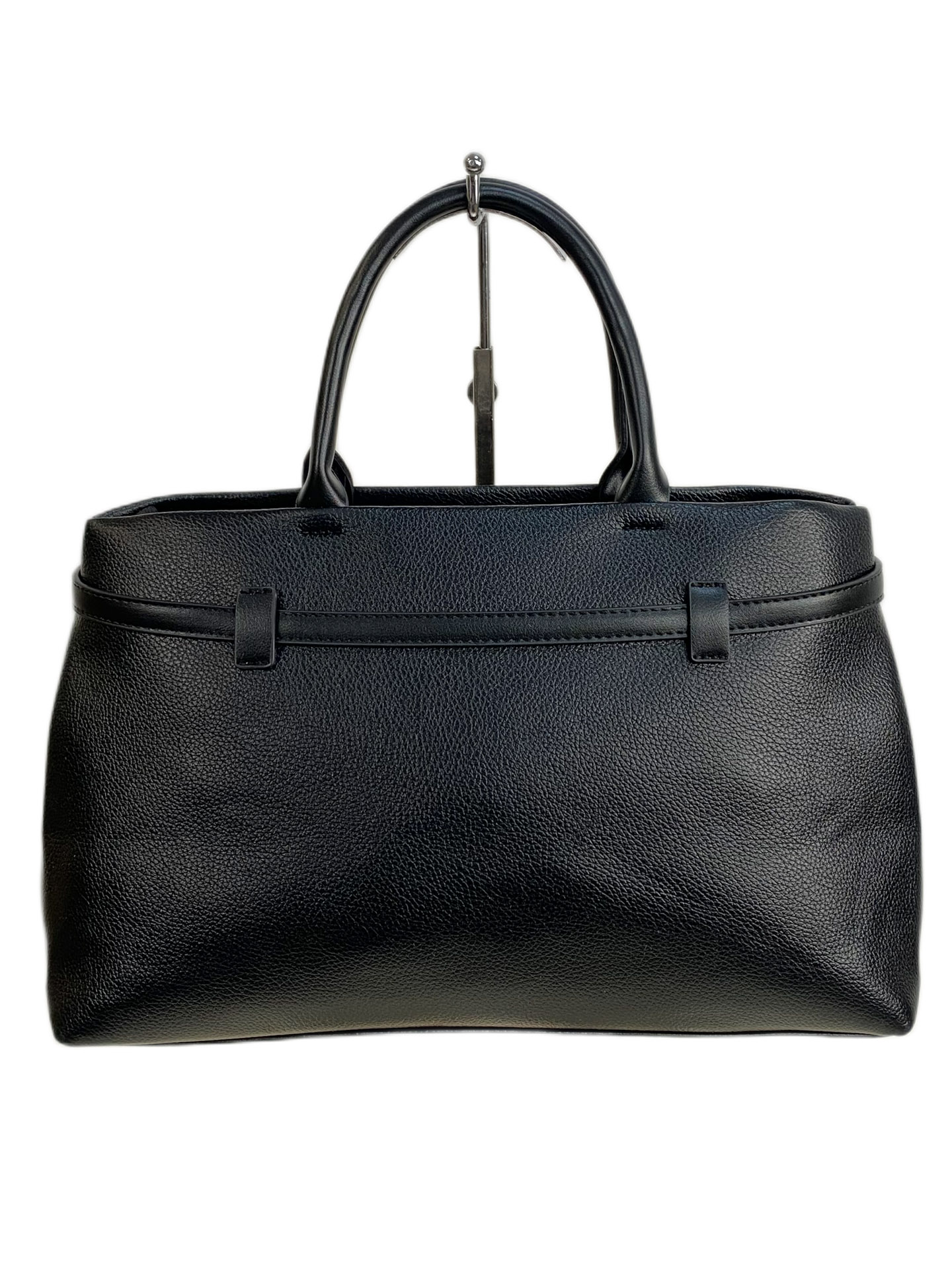 На фото 2 - Женская сумка из искусственной кожи, цвет черный