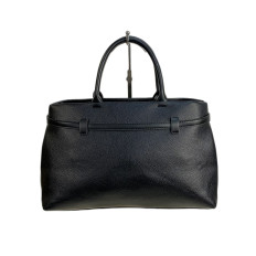 На фото 2 - Женская сумка из искусственной кожи, цвет черный