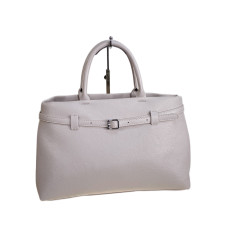 На фото 1 - Женская сумка из искусственной кожи, цвет молочный