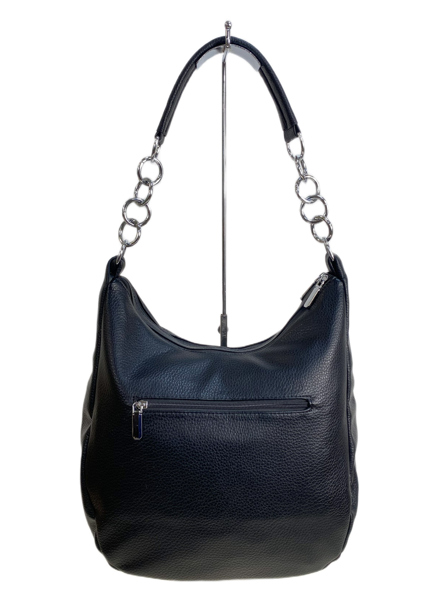 На фото 2 - Женская сумка из искусственной кожи, цвет черный