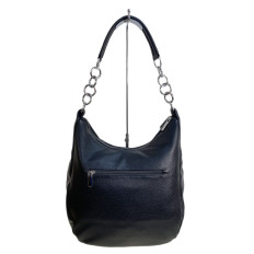 На фото 2 - Женская сумка из искусственной кожи, цвет черный