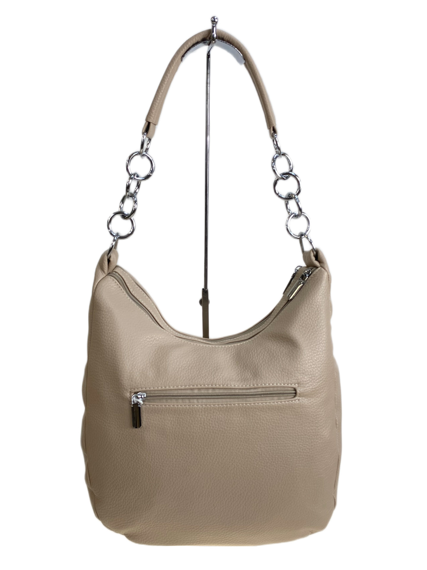 На фото 2 - Женская сумка из искусственной кожи, цвет бежевый