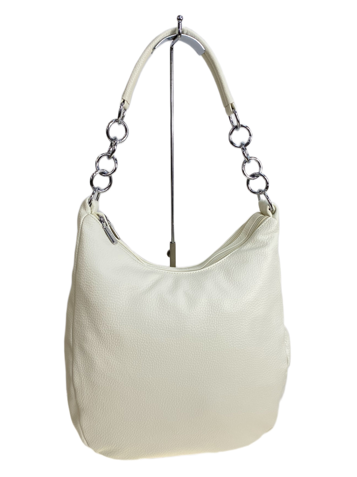 На фото 1 - Женская сумка из искусственной кожи, цвет белый