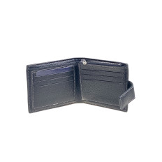 На фото 2 - Мужское  портмоне  из натуральной кожи,  цвет  черный