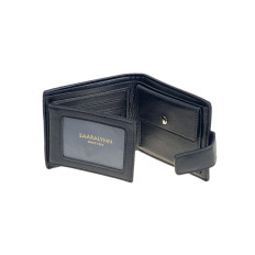 На фото 2 - Мужское портмоне из искусственной кожи, цвет черный На фото 2 - Мужское портмоне из искусственной кожи, цвет черный