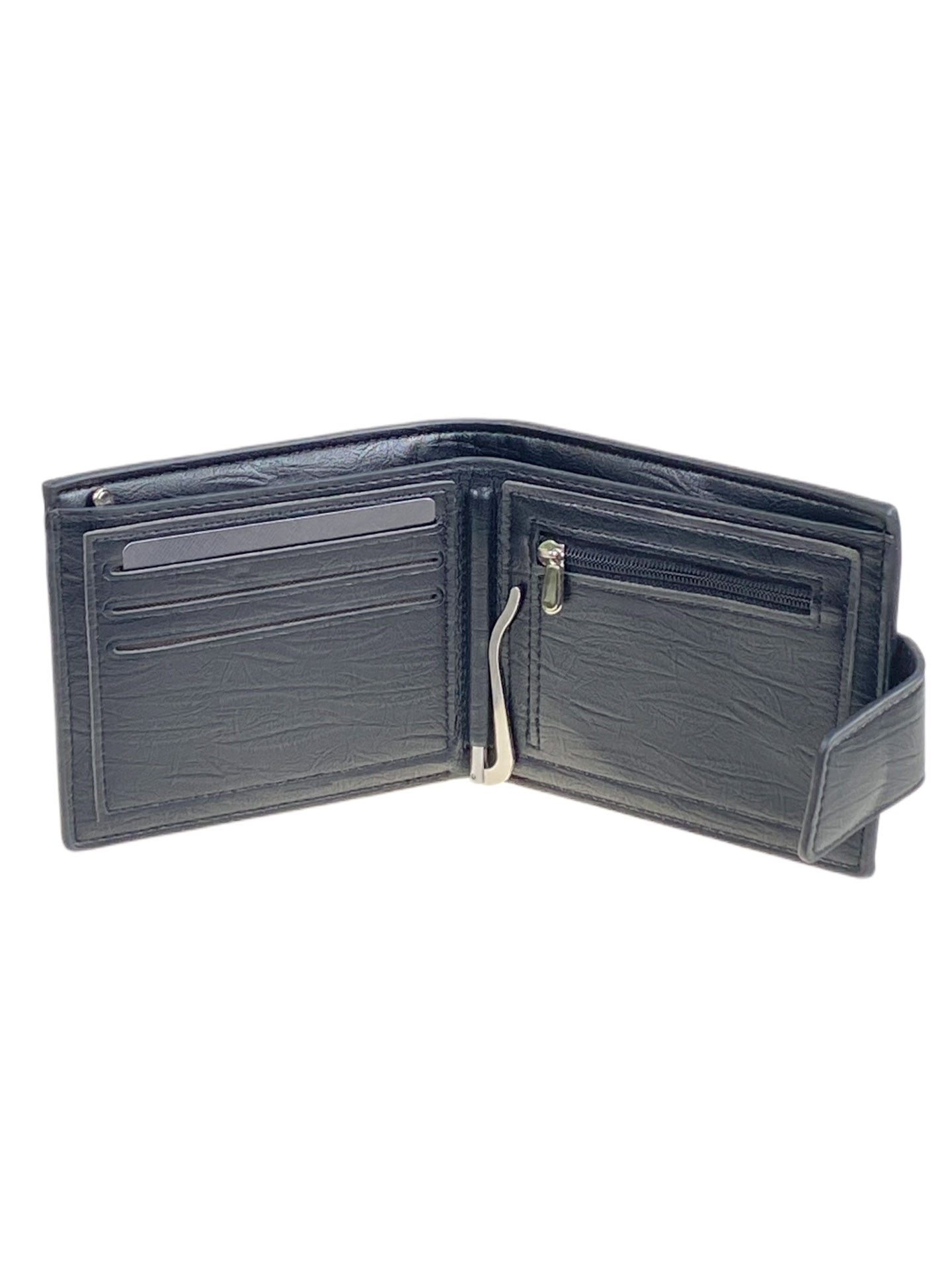 На фото 2 - Мужское  портмоне  из натуральной кожи,  цвет  черный