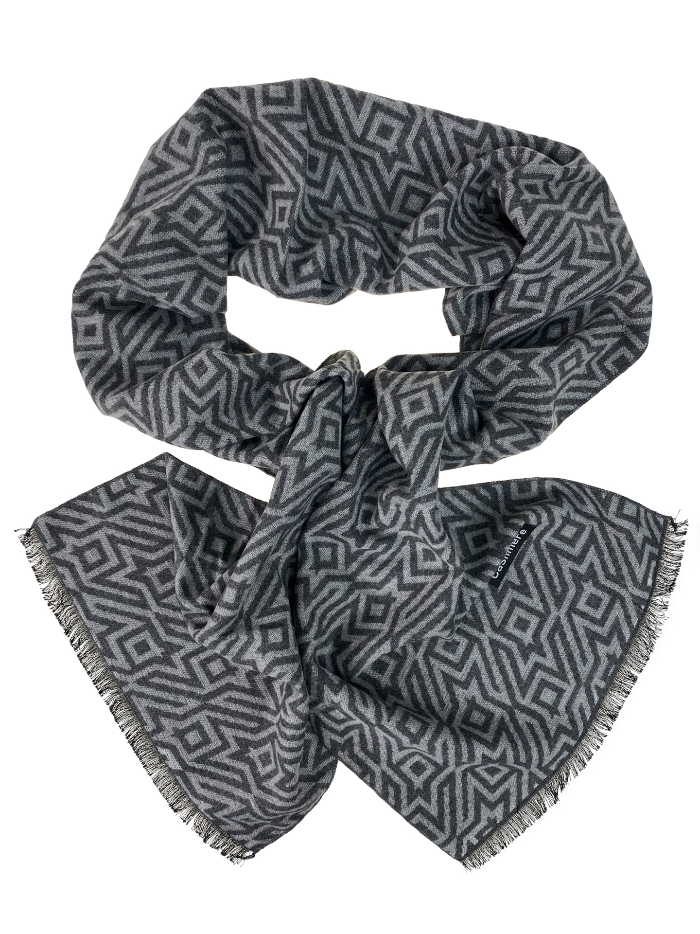 На фото 1 - Мужской шарф из кашемира,  мультицвет 