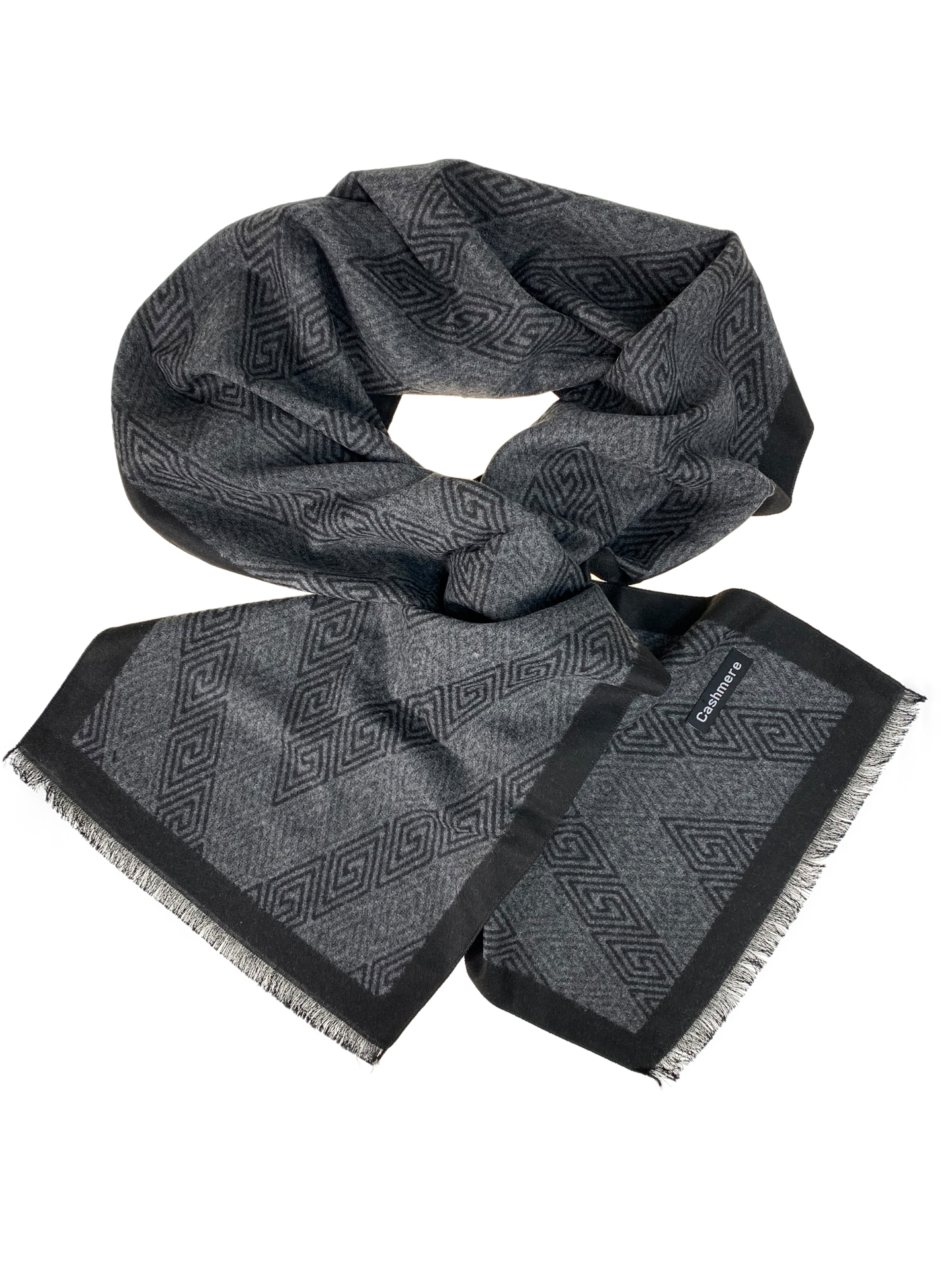 На фото 1 - Мужской шарф из кашемира,  мультицвет 