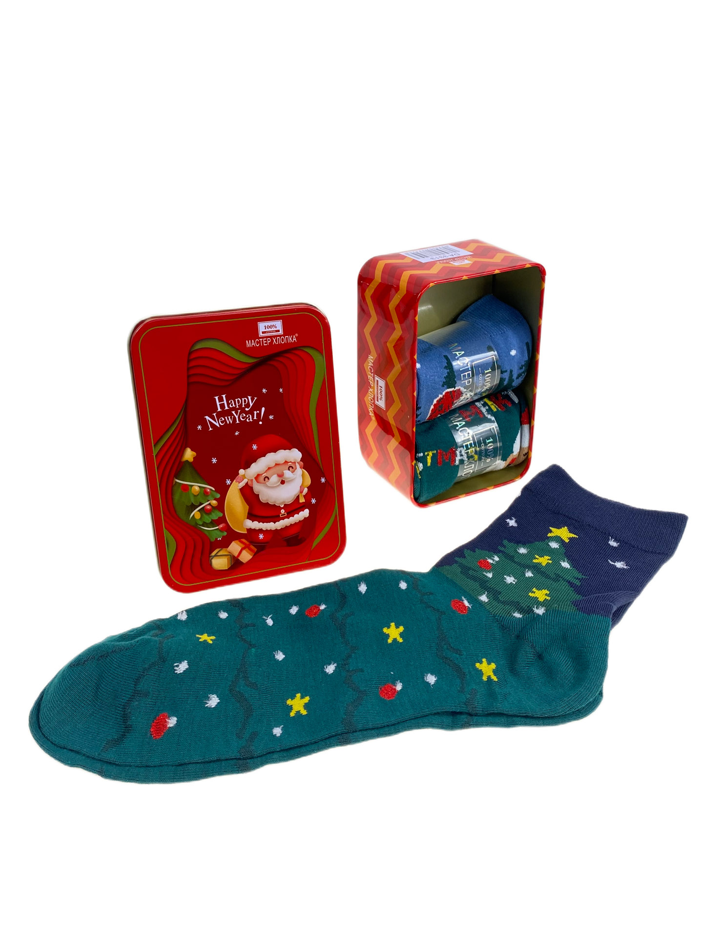 На фото 1 - Набор женских носков в коробке