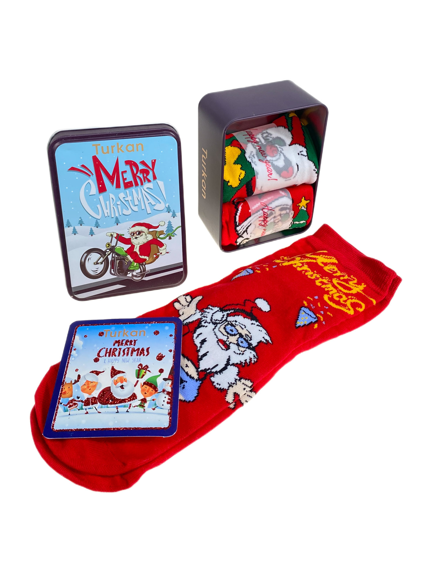 На фото 1 - Набор женских носков в подарочной коробке