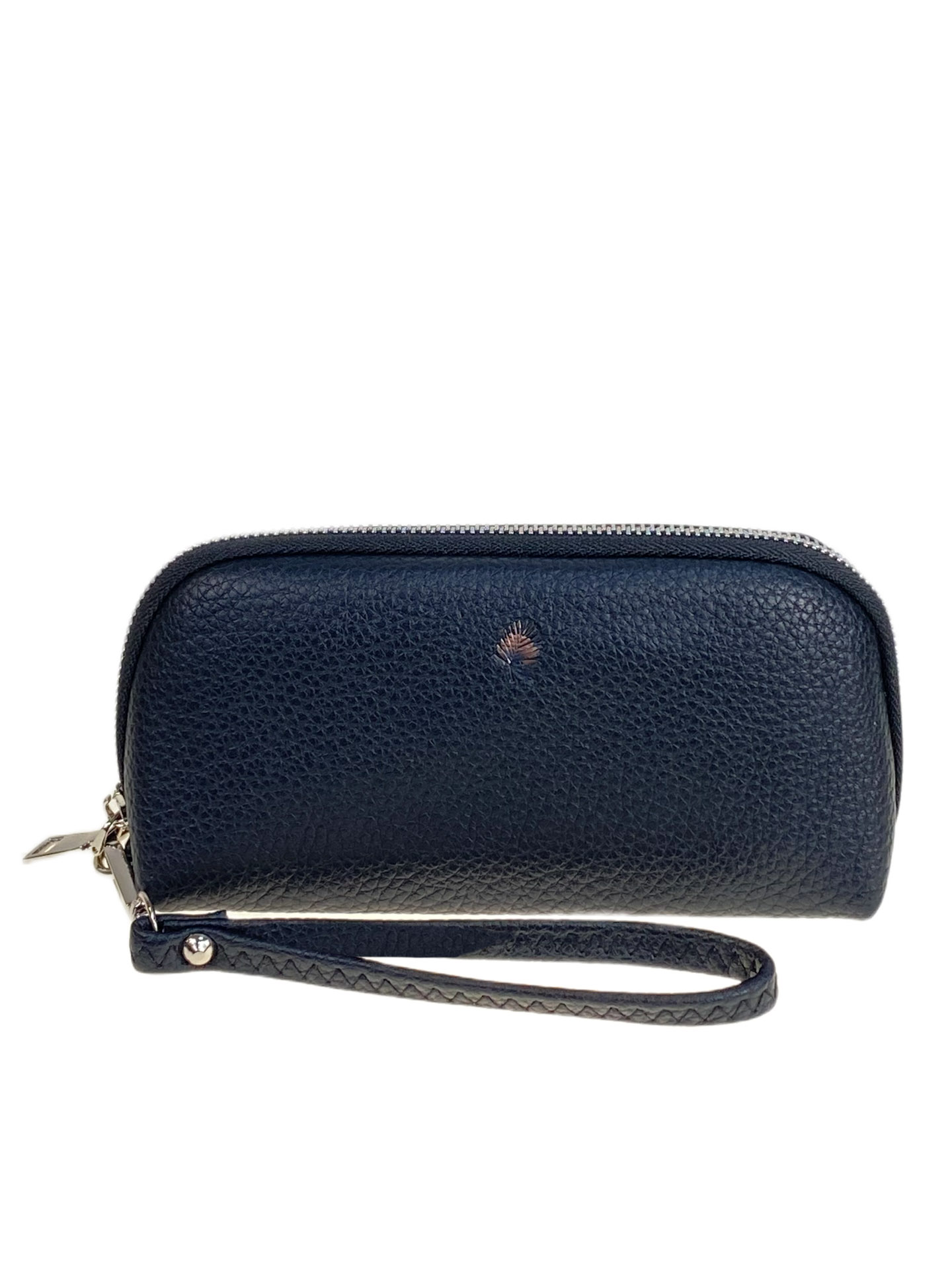 На фото 1 - Женский кошелёк  из натуральной кожи, цвет черный