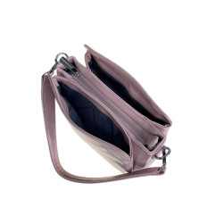 На фото 2 - Женская сумка из искусственной кожи, цвет светло розовый