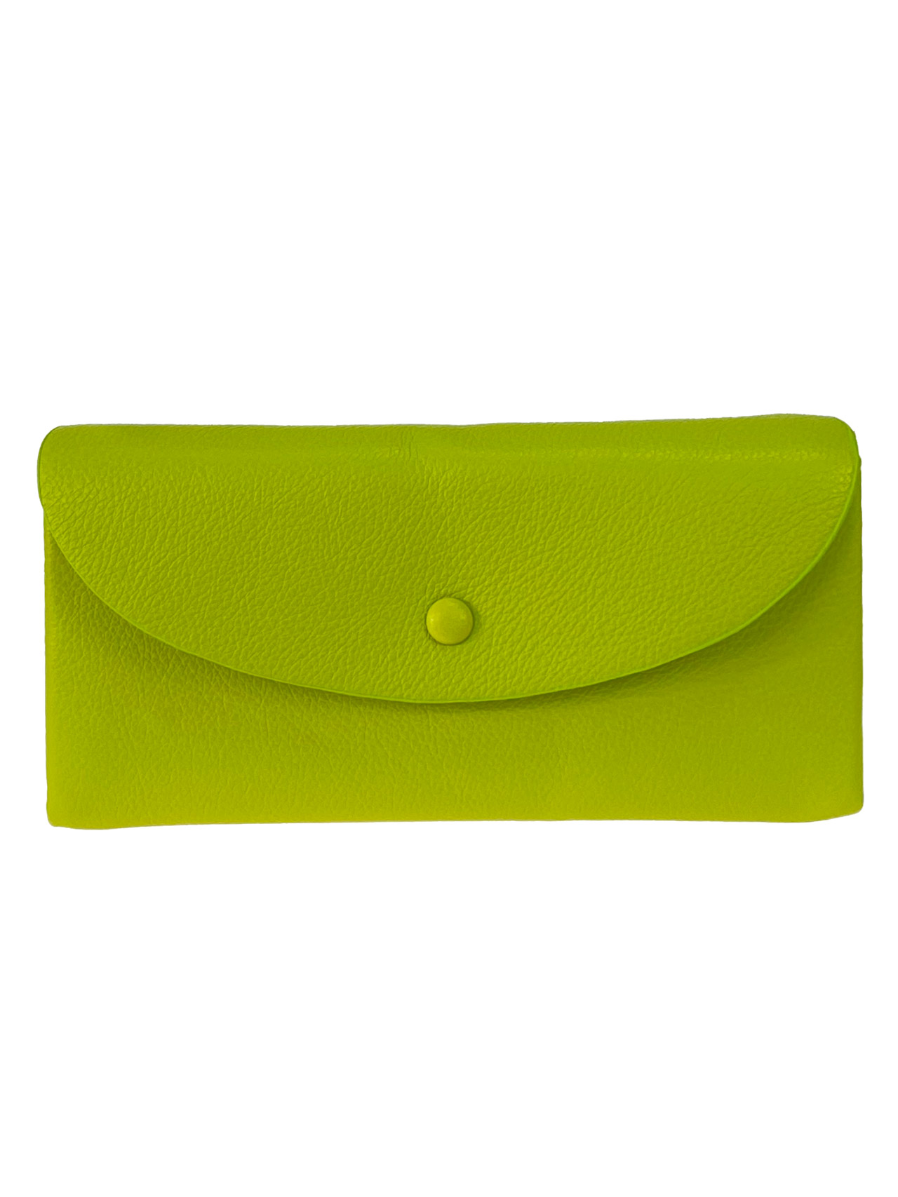 На фото 1 - Женское портмоне из искусственной кожи, цвет зеленый