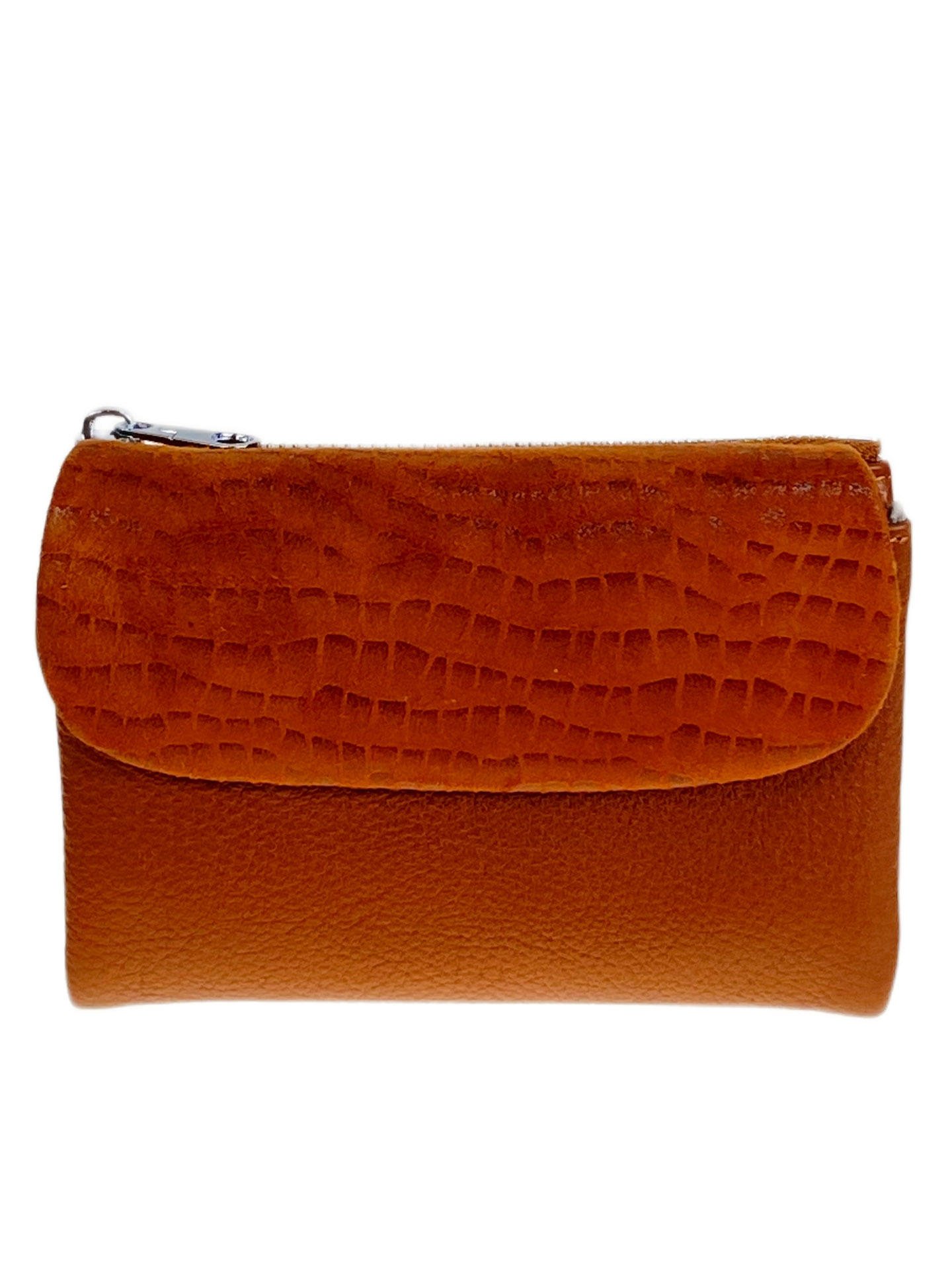 На фото 1 - Женский кошелёк  из натуральной кожи, цвет коричневый