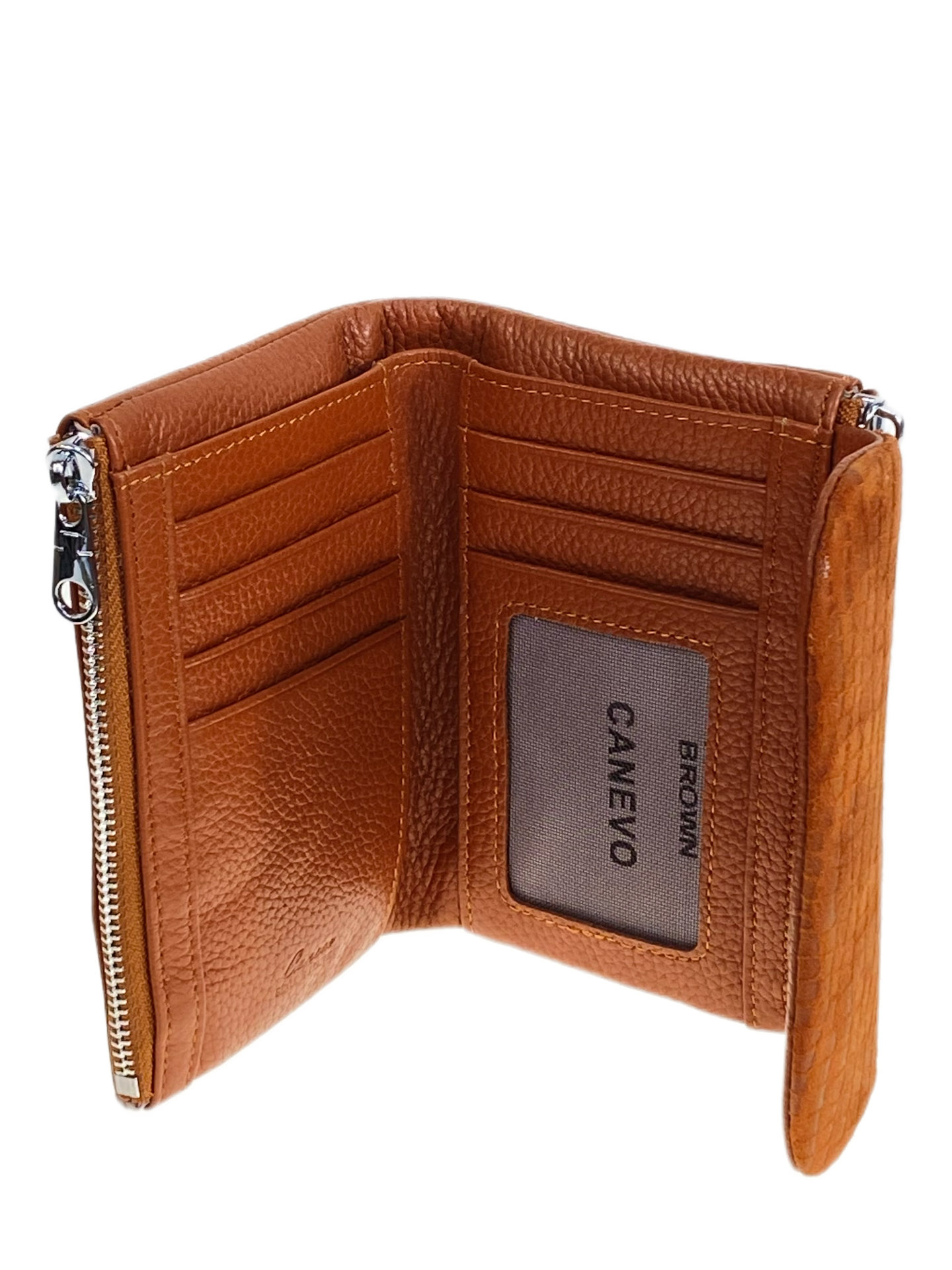 На фото 2 - Женский кошелёк  из натуральной кожи, цвет коричневый