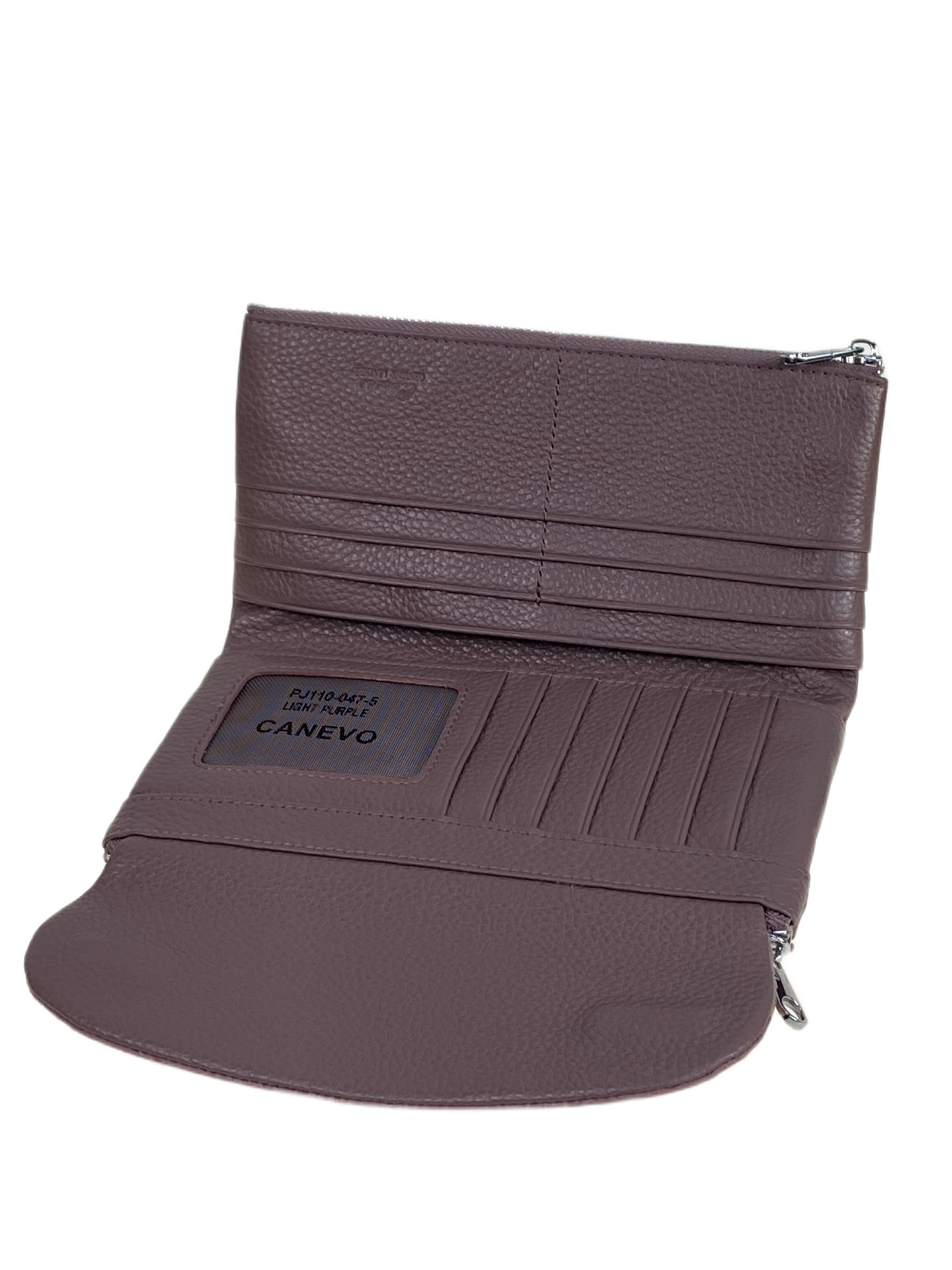 На фото 2 - Женский кошелёк  из натуральной кожи, цвет нежно фиолетовый