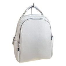 На фото 1 - Женский рюкзак из искусственной кожи, цвет белый На фото 1 - Женский рюкзак из искусственной кожи, цвет белый