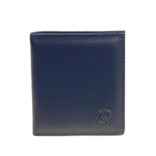 На фото 1 - Мужское  портмоне из натуральной кожи, цвет черный