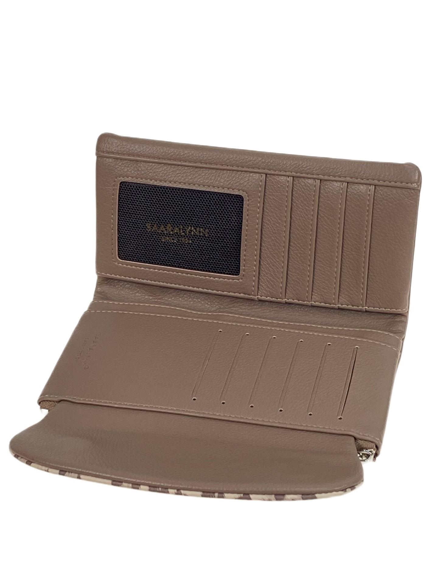 На фото 2 -  Женское портмоне из искусственной кожи, цвет хаки