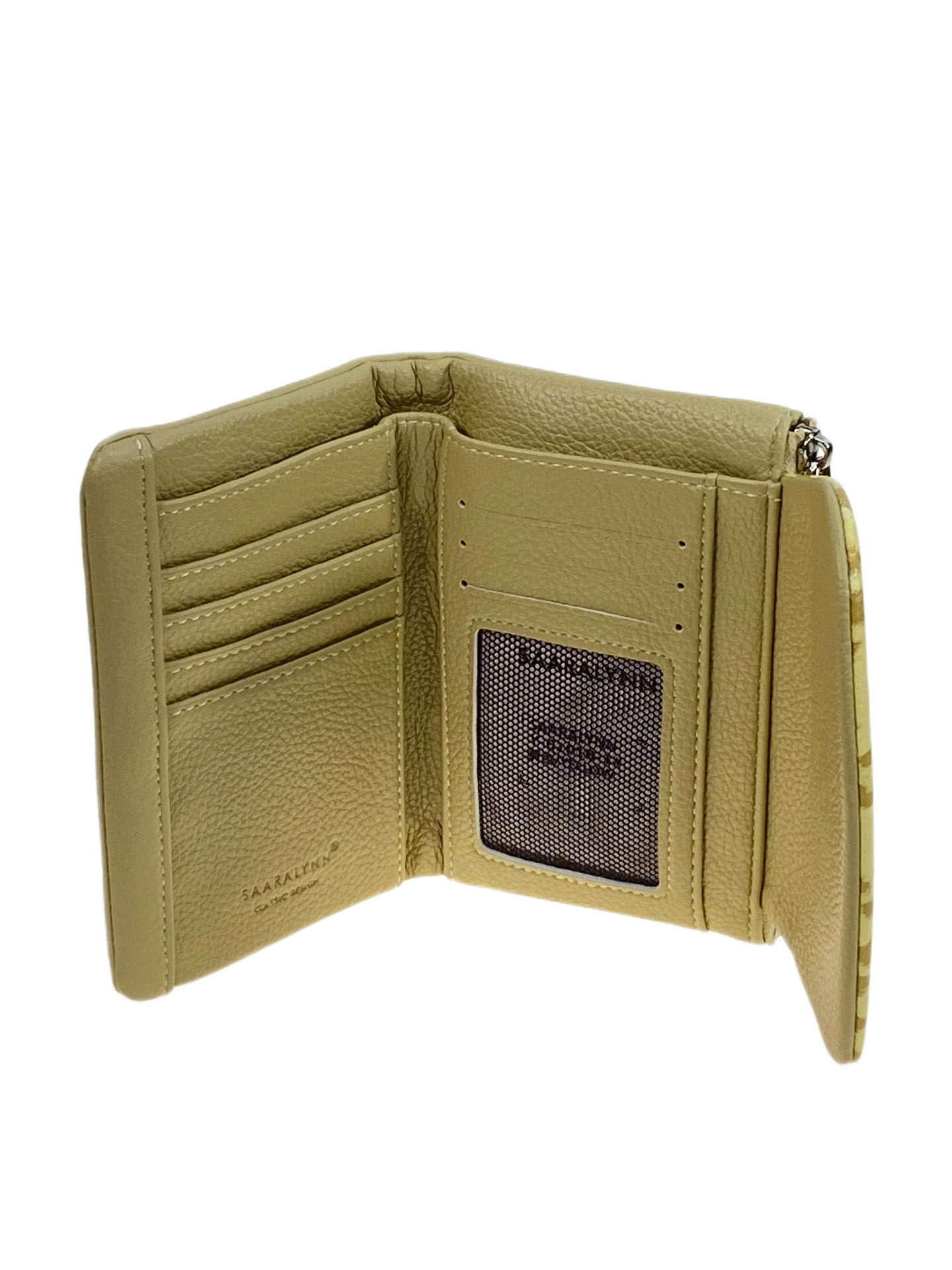 На фото 2 -  Женское портмоне из искусственной кожи, цвет желтый